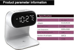 Wireless Charger Alarm Clock, Featuring Wireless Charging, 3-Level Lighting - Image 7