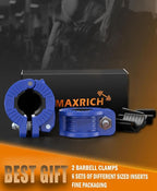 MAXRICH Barbell Clamp 1 inch Multiple Sizes & Adjustable Weight Clips - Image 7