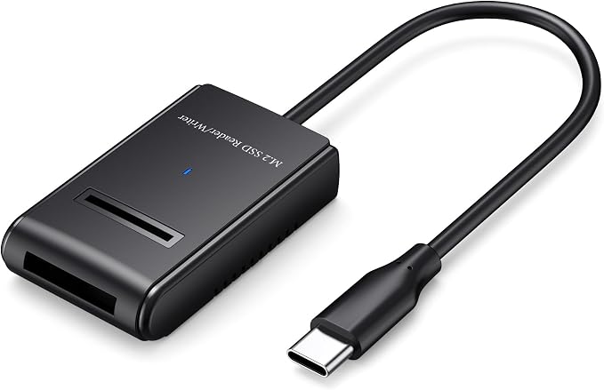 M.2 NVMe&SATA Reader, M.2 SSD to USB C Reader Adapter by YINNCEEN