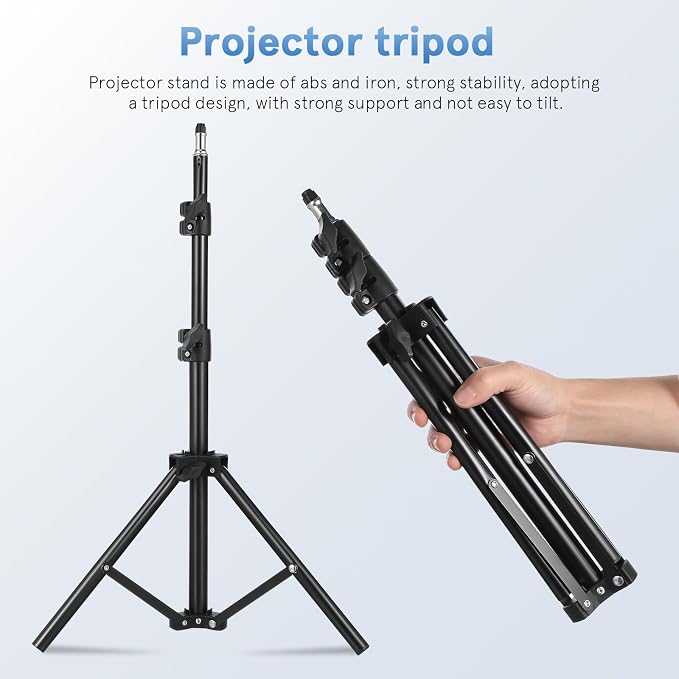 MAGICLULU Projector Stand Tripod 44.88 Inch Height Adjustable Tripod Stand - Image 6