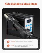 VEVOR Hot Air Rework Station, 700W Digital Display SMD Rework Station, - Image 5