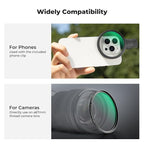 K&F Concept 67mm Clip-on Black Diffusion 1/4 Phone Camera Lens Filter Kit - Image 6