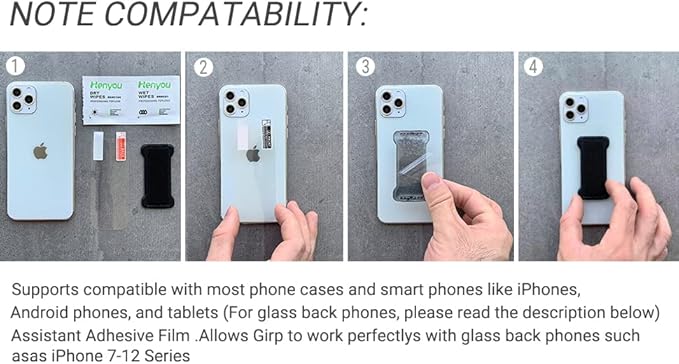 Phone Grip Holder for Hand, Universal Finger Strap Phone Holder, Finger Selfie - Image 8