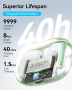 Wireless Earbuds, 40 Hours Playtime, Lightweight in-Ear Earphones - Image 3