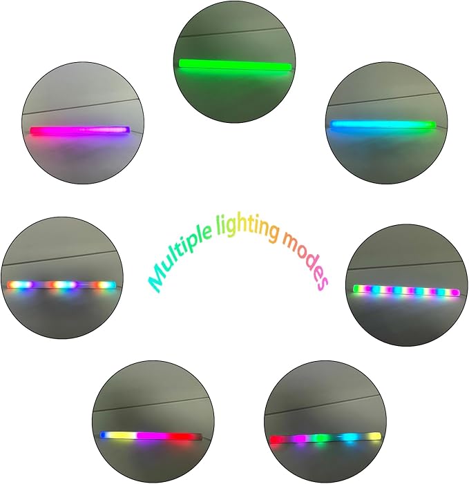 12" Under Monitor RGB Light Bar-Dense LEDs, 16 Million Hues, USB-Powered - Image 6