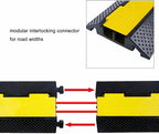 Rubber Cable Ramp Cord Cover Cable Protector Ramps Wire Hose Protective 2 - Image 6