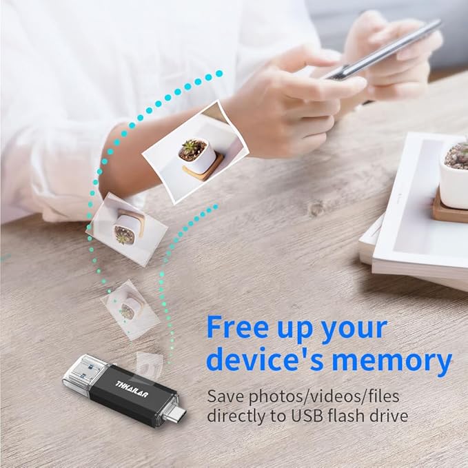 Thkailar USB C Thumb Drive 128GB OTG USB 3.1 Flash Drive Dual - Image 4