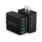 USB C Wall Charger, 50W Type C Charger Block 5-Port Fast Charging Blocks by Qwinjwin