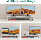 Dual Monitor Stand Riser, 39Inch Large Monitor Stands - Image 4