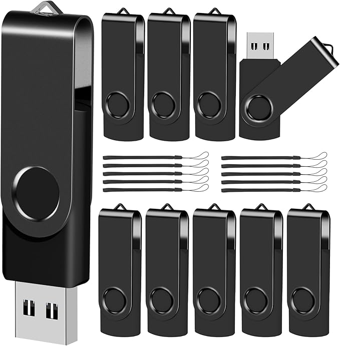 EASTBULL 1GB USB Flash Drive Bulk Thumb Drives 10 Pack by EASTBULL