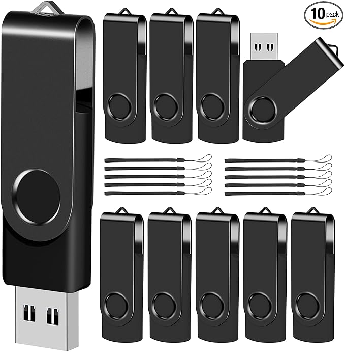 EASTBULL 4GB USB Flash Drive Bulk Thumb Drives 10 Pack by EASTBULL