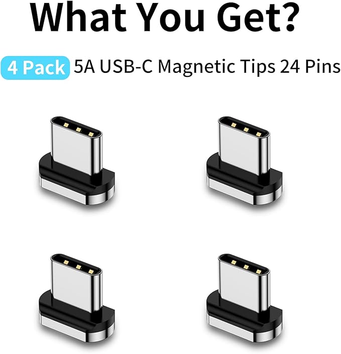 Magnetic Connector Tips Head for USB-C Android Devices, only Compatible 5A - Image 7