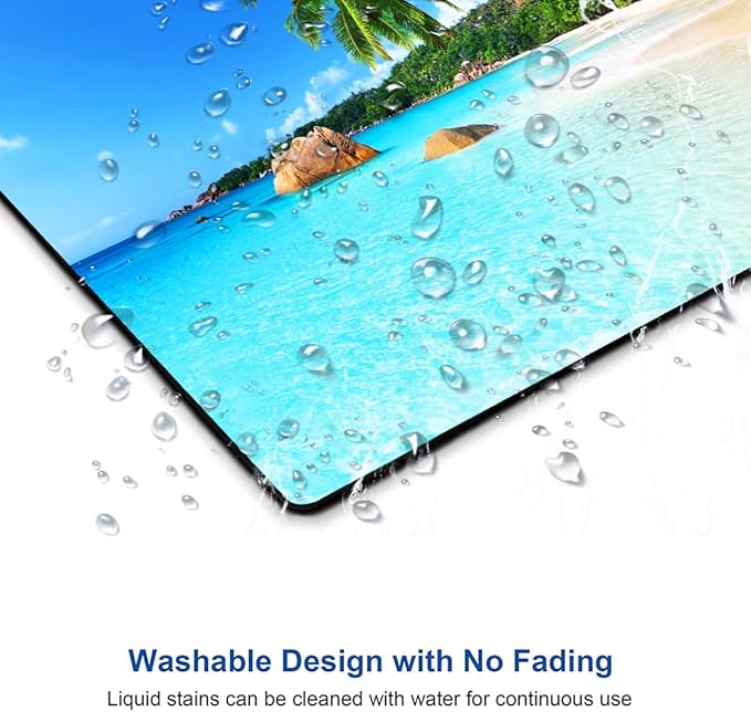 Mouse Pad, Square Beach Style Anti-Slip Rubber Mousepad - Image 5