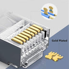 PETECHTOOL RJ45 CAT6 Pass Through Connectors Gold Plated 8P8C Plugs and Strain - Image 3
