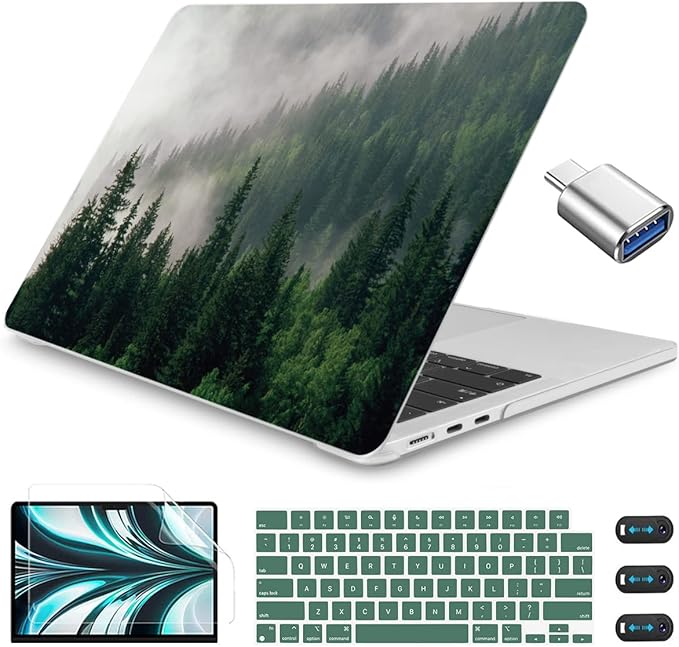 CISSOOK Compatible with MacBook Air 13.6 inch Case A3240 A3113 A2681 2025 2024 by CISSOOK