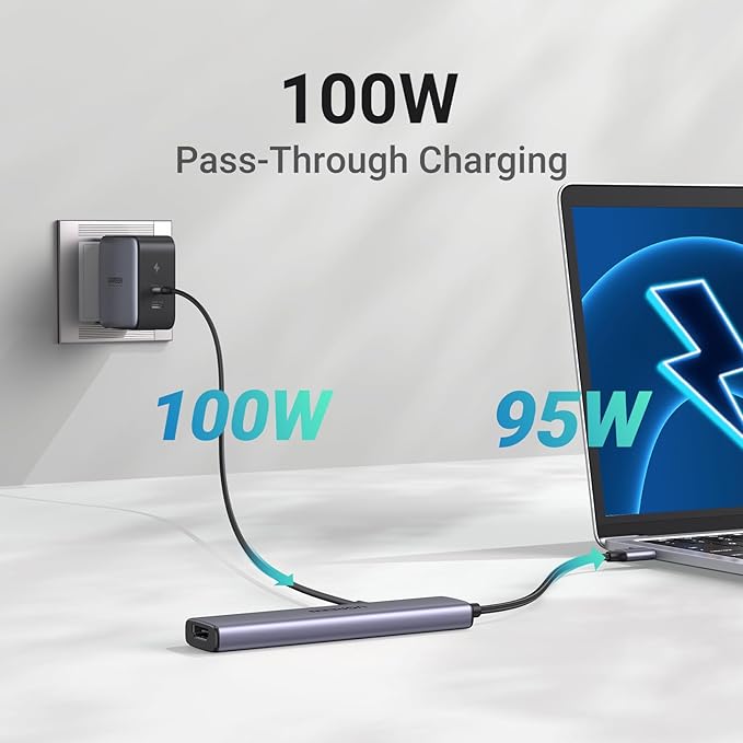 UGREEN Revodok 105 USB C Hub 5 in 1 Multiport Adapter 4K HDMI, 100W Power - Image 3