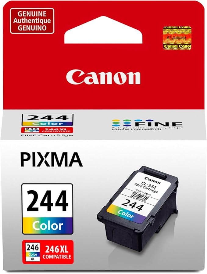 Canon CL-244 Genuine Color Ink Cartridge, Compatible by Canon