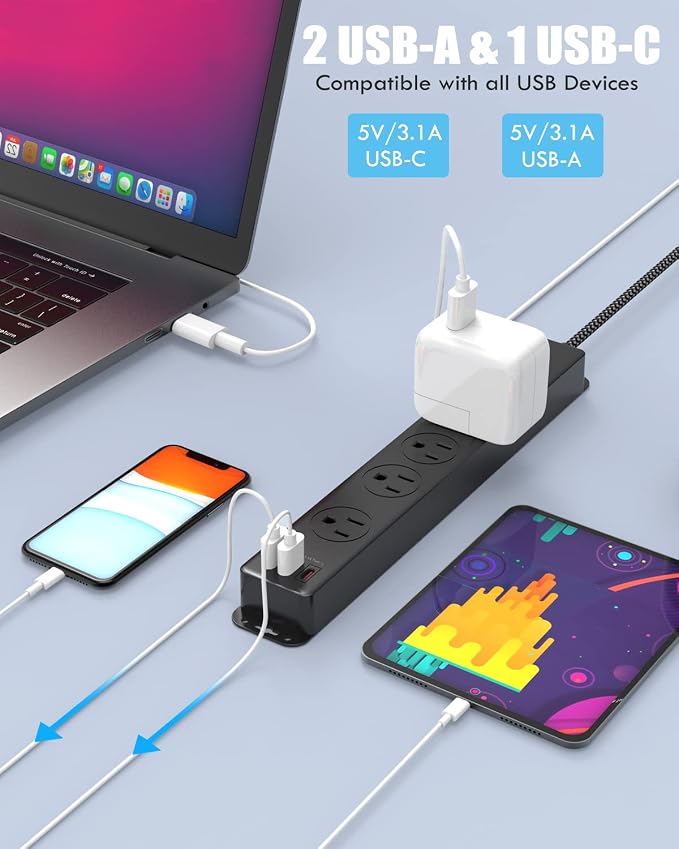 Surge Protector Power Strip - Image 4