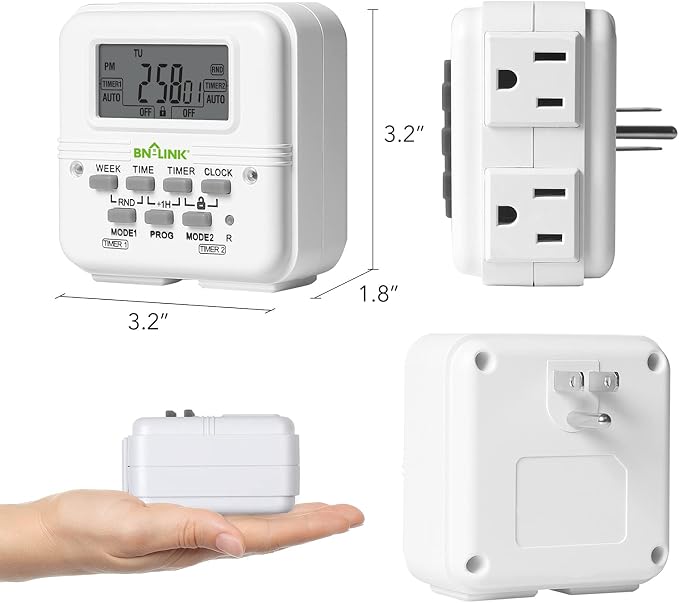 BN-LINK Digital Timer Outlet 7 Day Programmable Digital Outlet Timer - Image 8