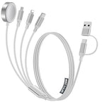 4-in-2 Multi Charging Cable for Apple Watch Charger/Samsung/iPhone Charger by HitfineLLC