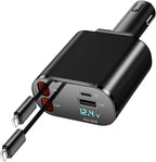 Retractable Car Charger Compatible by COCIVIVRE