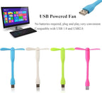 Mini USB Fan, Portable Pocket Fan USB-A Powered Little Cooler, Quiet Operation - Image 2