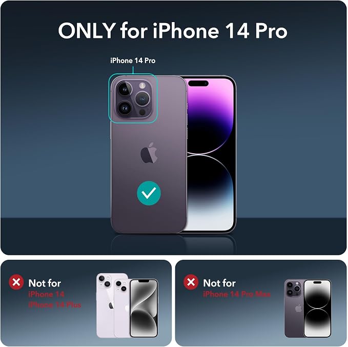 ESR for iPhone 14 Pro Screen Protector Set, 3 Tempered-Glass Screen Protectors - Image 8