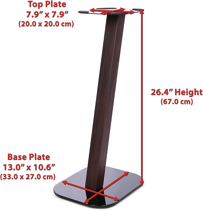 EXIMUS One Pair Fixed Height Universal Speaker Floor Stands - Image 5