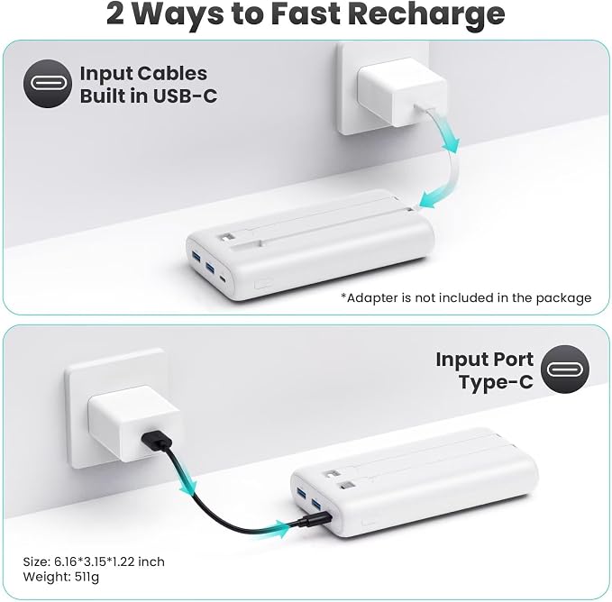 Upgraded Portable Charger 40800mAh Power Bank - Image 5
