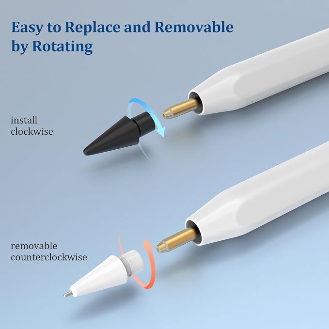 Replacement Tips for Apple Pencil 1st/2nd Gen, No Wear Out Upgraded Apple - Image 5