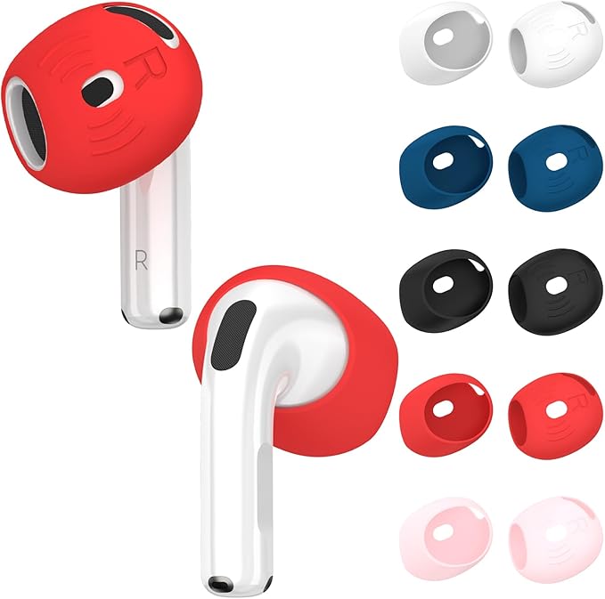for AirPods 4 Ear Tips Covers Sport Anti Slip Anti Scratche Skin Soft Silicone by TUDIOW