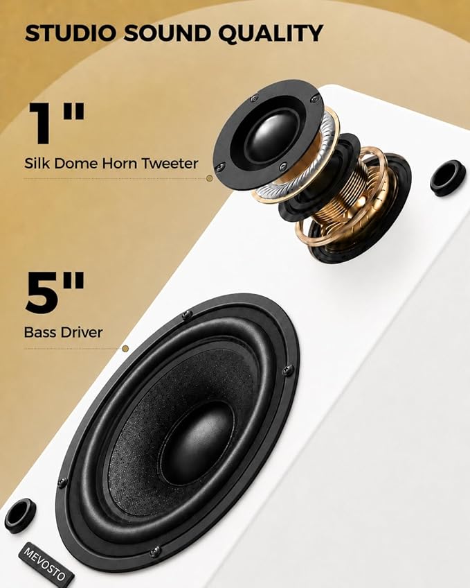 Active Bookshelf Speakers 36W RMS - Image 2
