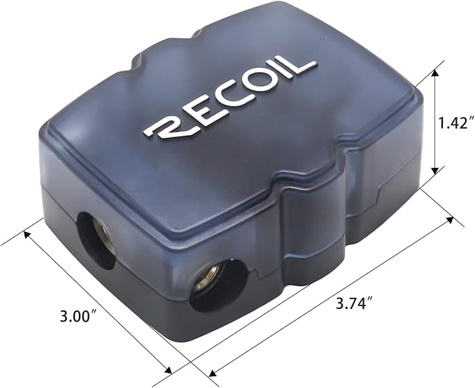 Recoil MFH13 3-Way Mini-ANL Fused Distribution Block, 3 X 0/2/4 Gauge in / 3 X - Image 4