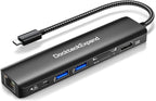 USB C Hub Multiport Adapter, DockteckExpand USB C Dongle 7 in 1 by DockteckExpand