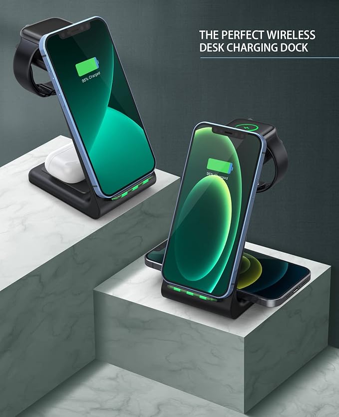 3 in 1 Wireless Charging Station, 2025 Upgraded Fast Desk Charger Station - Image 7