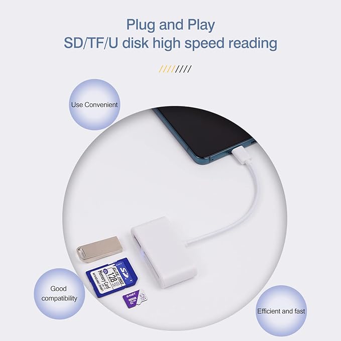 SD Card Reader for Android, Micro SD Card to USB Adapter, USB C SD Card Reader - Image 6