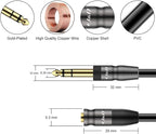J&D 1/4 inch to 3.5mm Headphone Adapter, Heavy Duty Copper Shell Connecter - Image 2