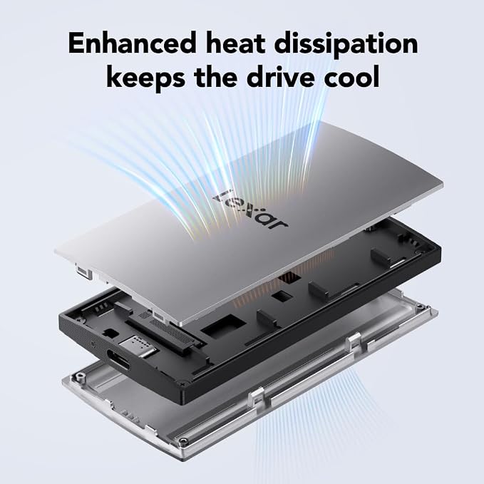Lexar 2TB ES3 External SSD, Storage Expansion, Compatible w/USB-C Smartphones - Image 4