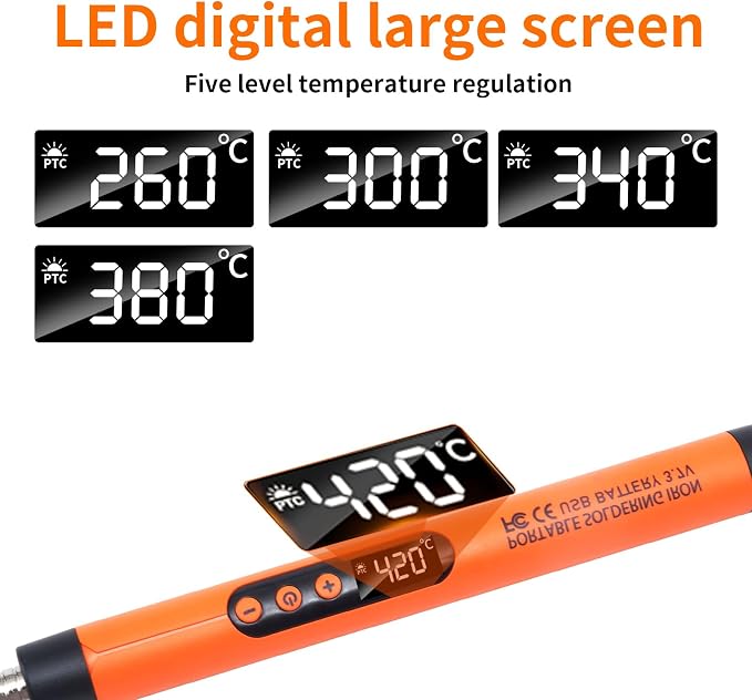 Rechargeable Soldering iron Kit, 1000mah USB Wireless Electric Soldering - Image 2