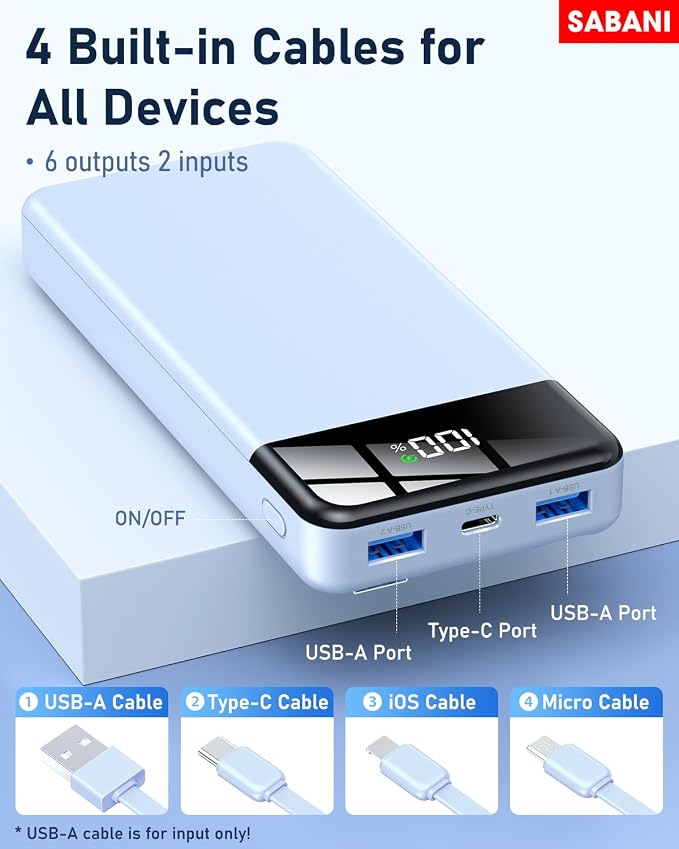 SABANI Portable Charger 35000mAh Power Bank - Image 2
