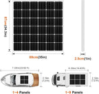 DOKIO 150W 18V Monocrystalline Solar Panel - Image 2