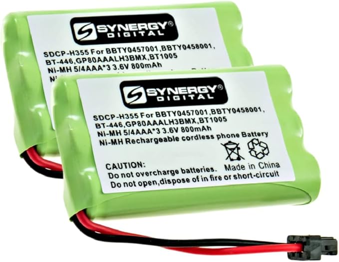 Synergy Digital Cordless Phone Batteries, Compatible by Synergy+Digital