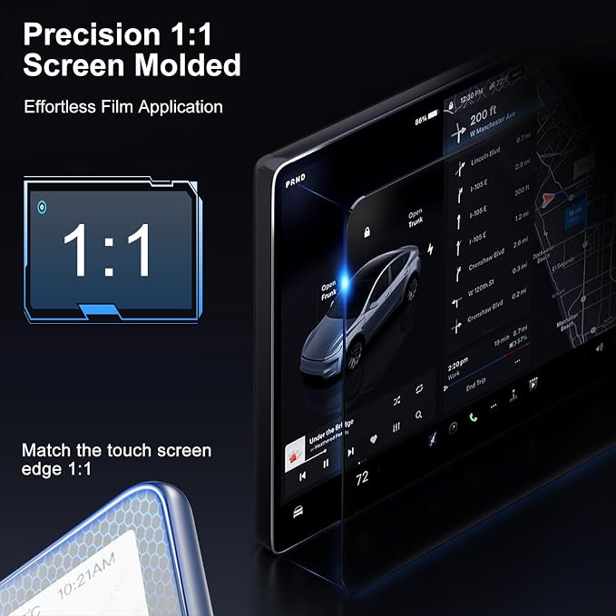 Screen Protector Kit Replace for Tesla Model 3 / Model Y, 15.6" Center Control - Image 5