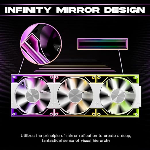 Jungle Leopard Interstellar V3 120mm PC Case Fan Infinity Mirror Module - Image 4