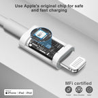 iPhone Fast Charger 3+3Pack 20W USB C Wall Charger - Image 2