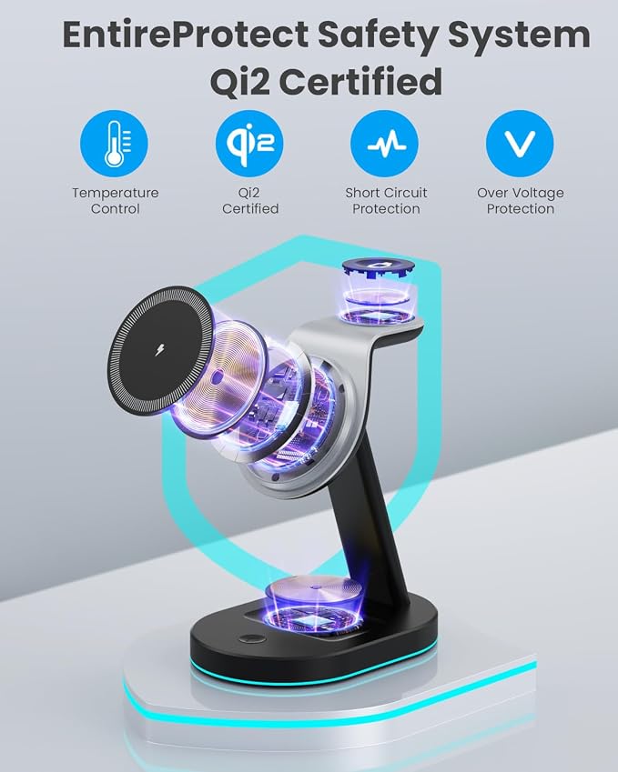 3 in 1 Wireless Charger Charging Station - Image 4