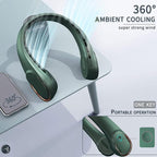 Neck Fan, Portable Bladeless Neck Fan, USB Rechargeable Personal Fan, 4000 mAh - Image 5