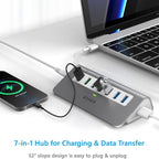 Powered USB-C 7-Port Hub, USB 3.2 Gen 2 Adapter - Image 4
