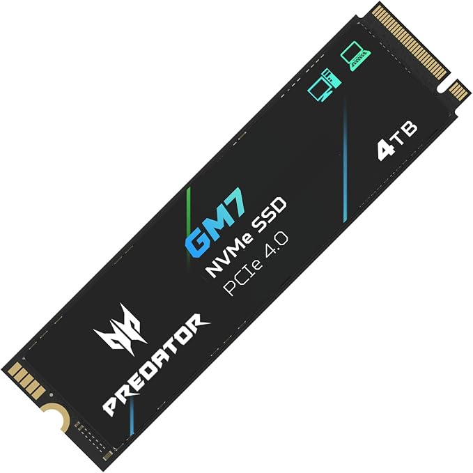 Predator GM7 4TB SSD: M.2 2280 PCIe Gen 4 x4 NVMe 2.0, Read Speed Up to 7400 - Image 2