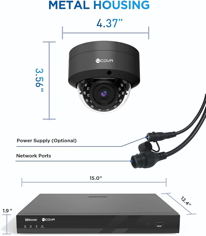 4COVR 4K PoE 32 Channel Security Camera System AI Human Vehicle Detection - Image 9